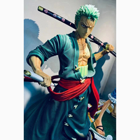 Statue de Figurine Anime Grandeur Nature en Stock, Sculpture en Fibre de Verre Luffy One Piece, Jouet pour Enfant pour Décoration Maison et Magasin