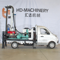 Foreuse mobile diesel HRT-280, équipement de forage de puits d'eau haute efficacité