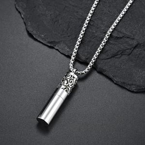 2023 vente chaude Tagor bijoux acier parfum bouteille pendentif huile essentielle parfum stockage fendu stockage parfum Diffusion cou - Product Image 1