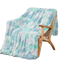 Plaid Doux en Fausse Fourrure 50 x 60 po Réversible en Microfibre Pelucheux pour Canapé, Lit et Chaise