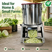 Nueva Trituradora de Vegetales Multiusos de Acero Inoxidable, Máquina para Picar Repollo, Zanahoria y Pasto para Alimento de Aves de Corral y Pequeñas Granjas