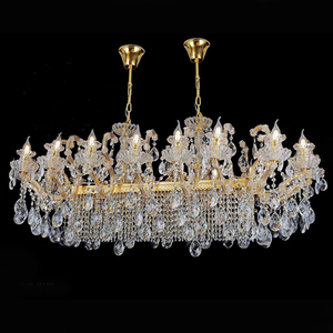 Lustre suspendu LED moderne en verre cristal K9 pour salon de luxe, <span class=keywords><strong>salle</strong></span> à <span class=keywords><strong>manger</strong></span> contemporaine, chambre à coucher – <span class=keywords><strong>Luminaire</strong></span> - Product Image 4