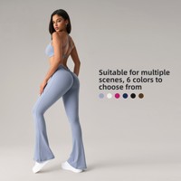 Ensemble de sport transfrontalier Europe-Amérique : Pantalon de yoga moulant respirant, veste à manches longues zippée et soutien-gorge de sport push-up