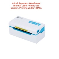 Imprimante d'étiquettes thermiques de 4 pouces, imprimante de codes-barres de bureau de 110 mm, imprimante d'étiquettes USB haute vitesse pour entrepôt, petite entreprise