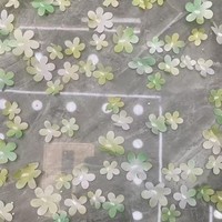 Penjualan Langsung Pabrik Kain Brokat Rajut Bordir Plum 3D Mesh Gradient Heat-Transfer Baru, Ringan, Tahan Gesekan, Bahan PA