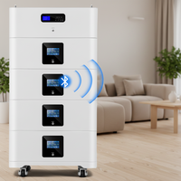 Paquete de Baterías LiFePO4 Apilables de 15 kWh para Montaje en Pared, 48 V 300 Ah, BMS Integrado, >6000 Ciclos, Almacenamiento de Energía Solar para el Hogar, UN38.3/CE/IEC
