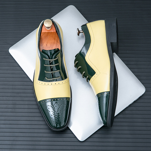 Nouvelles Idées de Produits 2026 – Chaussures Habillées Homme en Cuir Plein Brogue, Style Italien Élégant, Semelle Épaisse Rehaussante - Product Image 5