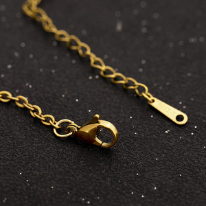2025 nouveau plaqué <span class=keywords><strong>or</strong></span> géométrique 12 zodiaque pierre perle collier en acier inoxydable lien chaîne pour les femmes - Product Image 4