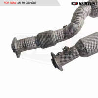 Tubo de Escape de Acero Inoxidable de Alta Calidad con Aislamiento Térmico para BMW M3 M4 G8X 3.0T, Convertidor Catalítico de Alto Flujo y Rendimiento