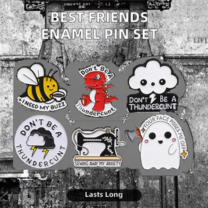 أفضل أصدقاء دبابيس المينا مخصص معدن ورق التبغ ولاعة دبابيس طية صدر السترة شارات مطبوعة مصنع المجوهرات هدية للشركاء الأصدقاء - Product Image 3