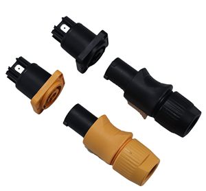 3 P Nylon nhà ở 20A định hướng thẳng 3 pin kết nối đồng điện vào/ra Cáp <span class=keywords><strong>LED</strong></span> Chiếu Sáng Sân khấu Chassis ổ cắm kết nối - Product Image 3