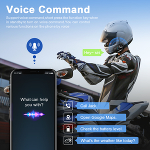 2 Stück Fod sports Fx8 8 Fahrer 2000m Motorrad Kommunikation Intercom Helm Drahtlose Bluetooth-Kopfhörer - Product Image 3