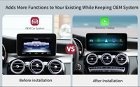 Écran tactile multimédia 12,3'' pour Mercedes Benz NTG5.0 a B E C GLE W167 W212 W246 W205 W176 C117 CarPlay sans fil Android Auto