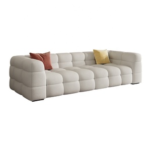 Salon salon bureau pas cher décontracté petit velours en forme de L dormeur paresseux Internet célébrité tissus canapés - Product Image 3