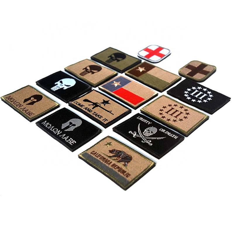 Оптовая продажа, тактические нашивки на липучке с компьютерной вышивкой