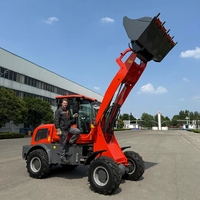 Chargeuse sur pneus compacte de 1,5 tonne, électrique/diesel en option, avec attache rapide, certifiée CE