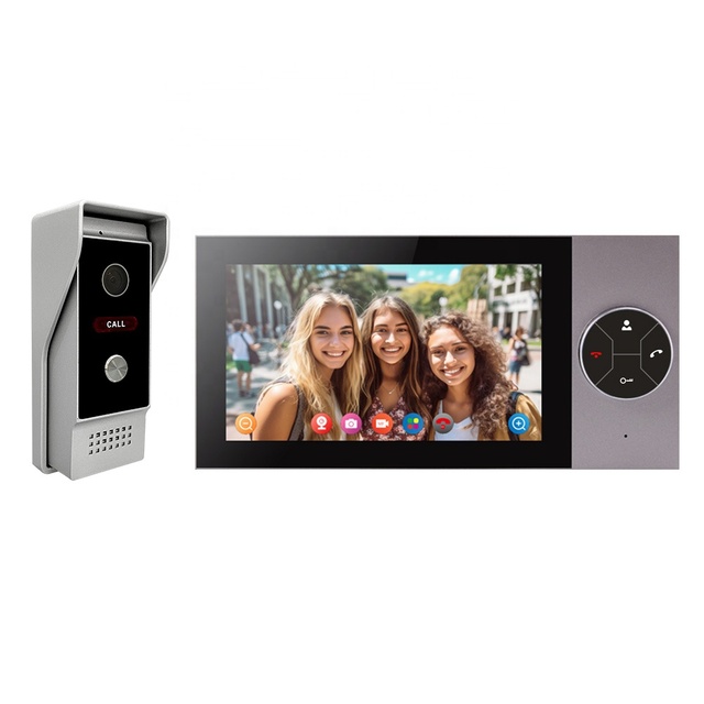 Smart Security Wifi Tuya App Video Intercom Camera Door Phone System Video Doorbell With Monitor