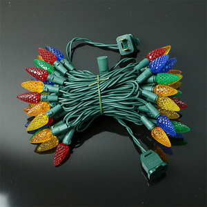 25 ampoules Fraise Forme C9 Chaîne <span class=keywords><strong>Vert</strong></span> Clair Fil Pour Xmas Intérieur Patio Arbre Décoration - Product Image 4