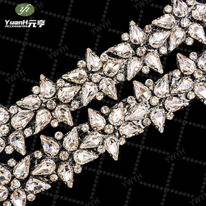 Garniture vintage en or et argent avec strass, pour la décoration des poignets, des cols et des chemises - Product Image 2