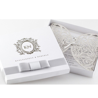 Carton d'invitation de mariage en velours en soie a5, boîte cadeau de luxe, vente en gros
