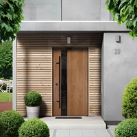 Porte de chambre intérieure moderne en bois massif, surface finie, imperméable, résistante à l'humidité, isolation acoustique, écologique