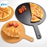 Holzfaser-Küchengeschirr-Fabrik Großhandel Holzfaser-Pizzabrett für Systemgastronomie