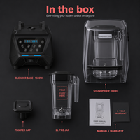 Licuadora Comercial Profesional Personalizada de 1500W, 14 Velocidades, Jarra de PC de Grado Alimenticio, Tu Marca, Tu Mercado, Suministro Directo de Fábrica