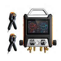 Elitech MS-4000 Smart Digital HVAC 4-Way Manifold Gauge, Air-Condition Service Tool with Built-in Micron Gauge Transmitter