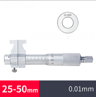 Échelle laser en métal de haute précision de 0.01mm à l'intérieur de l'ensemble de micromètres