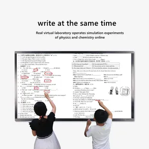 ColorSong OEM 65 75 86 100 pouces, écran plat interactif multi-touch, tableau blanc numérique, tableau intelligent pour l'éducation