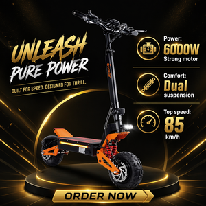 Scooter Dua 60V 40Ah High Capacity Battery | 85KM/H High Speed Drive Escooter for Adults - Product Image 2