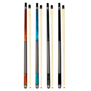 Taco <span class=keywords><strong>de</strong></span> <span class=keywords><strong>billar</strong></span> chino Ingrid <span class=keywords><strong>de</strong></span> 2 piezas <span class=keywords><strong>de</strong></span> madera <span class=keywords><strong>de</strong></span> arce y acero inoxidable - Taco <span class=keywords><strong>de</strong></span> <span class=keywords><strong>billar</strong></span> Snake Eye con punta pequeña, media y grande - Product Image 1