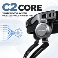 Assistant de marche exosquelette IA C2 en fibre de carbone 2kg, 42Nm de couple, 25km/h, 4 modes, commande vocale, IP54 pour la randonnée et l'escalade