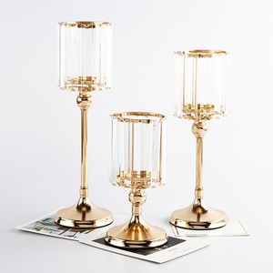 Bougeoir <span class=keywords><strong>moderne</strong></span> en cristal nordique, style européen-américain, ornement de luxe pour la maison, accessoires de photographie de mariage - Product Image 2