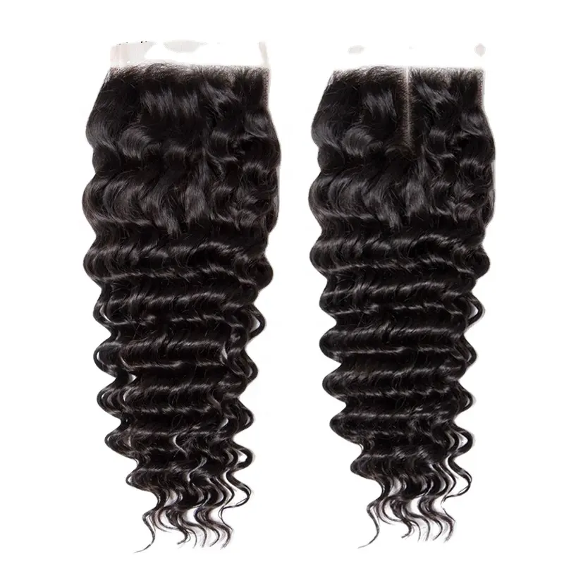 NBL Hair 4x4 Loose Deep Curl Closure Brazilian Raw Deep Wave Lace Closure Virgin Hair Cheap Price Closures Free Sample