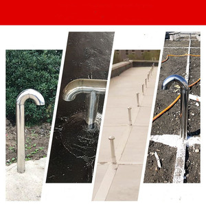 Mandrin en acier inoxydable coudé à 90 degrés coudes d'échappement rond poêle cheminée <span class=keywords><strong>conduit</strong></span> de cheminée <span class=keywords><strong>conduit</strong></span> d'aération Tube métal - Product Image 6
