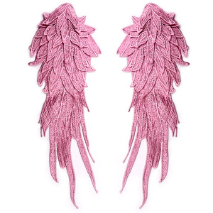 ปะติดลูกไม้ลายปีกนางฟ้า 3 มิติ หลายชั้น แบบ DIY  ลายดอกไม้ปักละลายน้ำได้  งานฝีมือประณีต  แบบหลายชั้น - Product Image 4