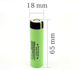 Genuine Panas0ni 3400mAh 3.6V NCR18650B 3C 10A Rechargeable Batteries Flat Top For Ebike