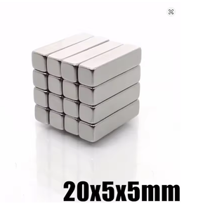 Imán de Bloque Cuadrado de Neodimio NdFeB de 20x5x5mm, Imanes Permanentes Rectangulares de 20*5*5MM, Cubo Magnético de 20x5x5mm, Placa Magnética - Product Image 2