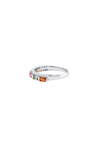 Anillo de Zafiro y Diamantes Múltiples en Plata de Ley 92.5 KLSR-11782 - Product Image 2