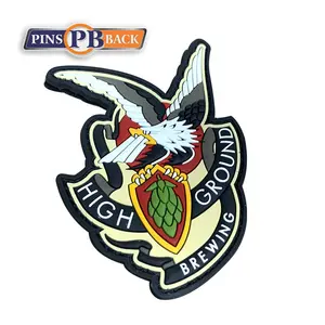 Benutzerdefinierte PVC gummi patch-customized nähen auf patches Etikett Gummi Geprägte 3D Weichen hut Bekleidungs kleidung für benutzerdefinierte gummi patch