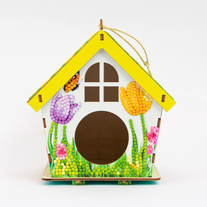 <span class=keywords><strong>2025</strong></span> mới thu nhỏ <span class=keywords><strong>3D</strong></span> bằng gỗ Câu đố nhà phong cách hiện đại kim cương Sơn Tự làm birdhouse Quà Tặng câu đố đồ chơi - Product Image 2