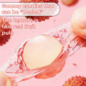Gomitas de Lichi 3D Suaves y Veganas de Julong Supply OEM, Dulces de Frutas Naturales con Soporte Energético y Beneficios para la Salud Inmunológica - Product Image 3