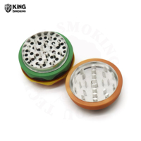 Accessoires pour fumeurs Broyeur d'herbes créatif pour hamburger Broyeur 70mm Zinc métal Broyeur d'herbes pour fumer du tabac