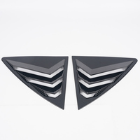 Persiana de ventana de fibra de carbono para Toyota Corolla 2007 - 2013 2008 2009 2010 2011 2012 cubierta de ventilación trasera escudo adhesivo