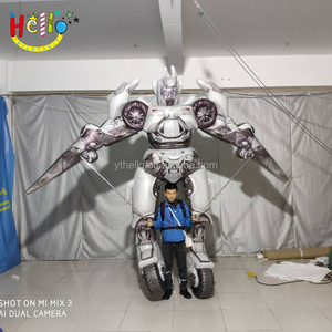 Enfants scène spectacle décoration gonflable Robot marionnette Halloween Festival mascotte marionnette gonflable Costume Club musique événement - Product Image 4