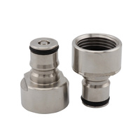Kit de conversion d'adaptateur de raccord de fût à bille de type Cornelius, filetage 5/8 pouces pour un raccord de fût G D S, brassage à domicile