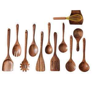 Ustensiles et outils de cuisine en bois de <span class=keywords><strong>teck</strong></span> adaptés aux enfants, y compris une louche, équipement pour la cuisine des enfants, accessoires de cuisine - Product Image 5