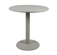 Ensemble de table à manger ronde contemporaine moderne en acier inoxydable, durable, écologique, blanc, petite taille, vente en gros