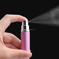 Flacon de parfum vide rechargeable en aluminium coloré, flacon pulvérisateur en verre, atomiseur de parfum de voyage, flacon pulvérisateur 5 ml